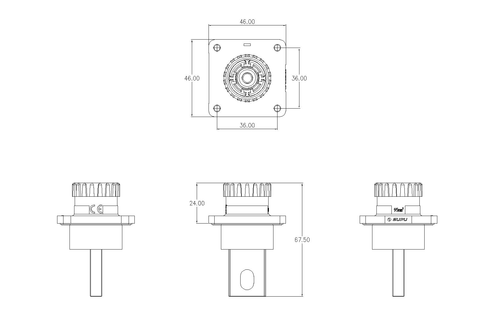 儲能連接器ESF-RS300A95BL-速普IP67新能源儲能連接器