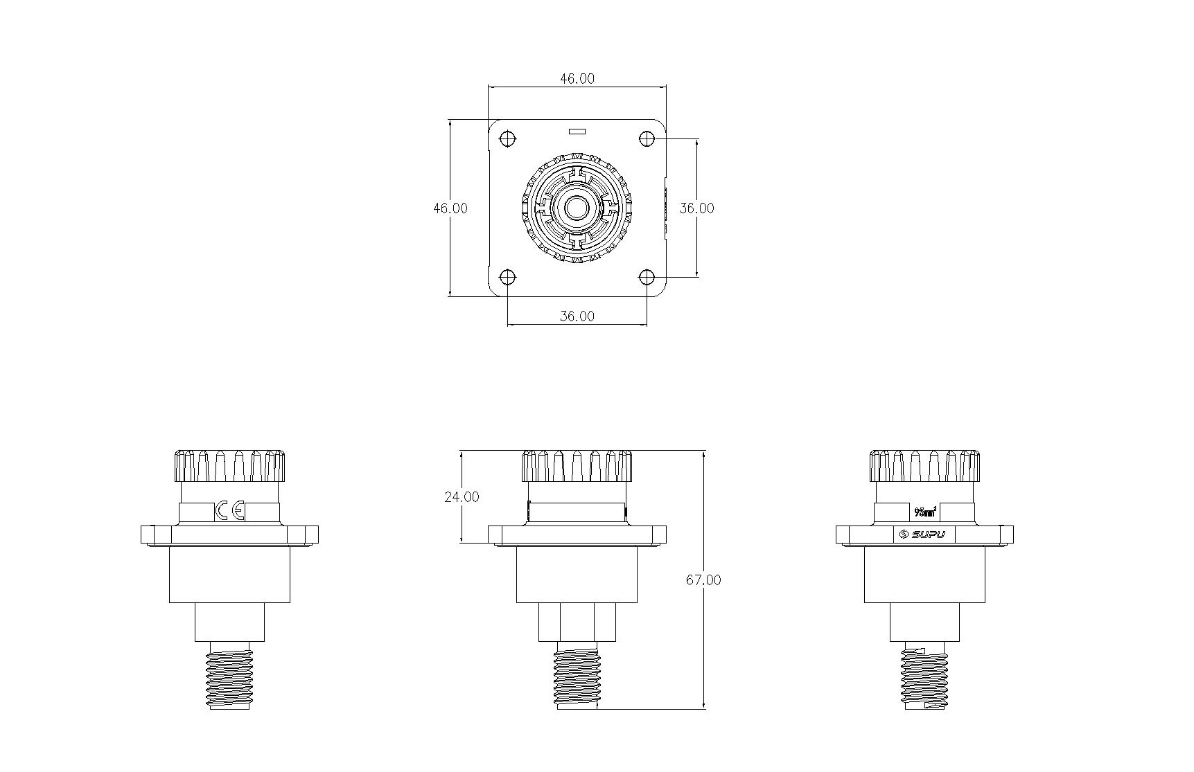 儲能連接器ESF-RS300A95BP4-速普IP67新能源儲能連接器