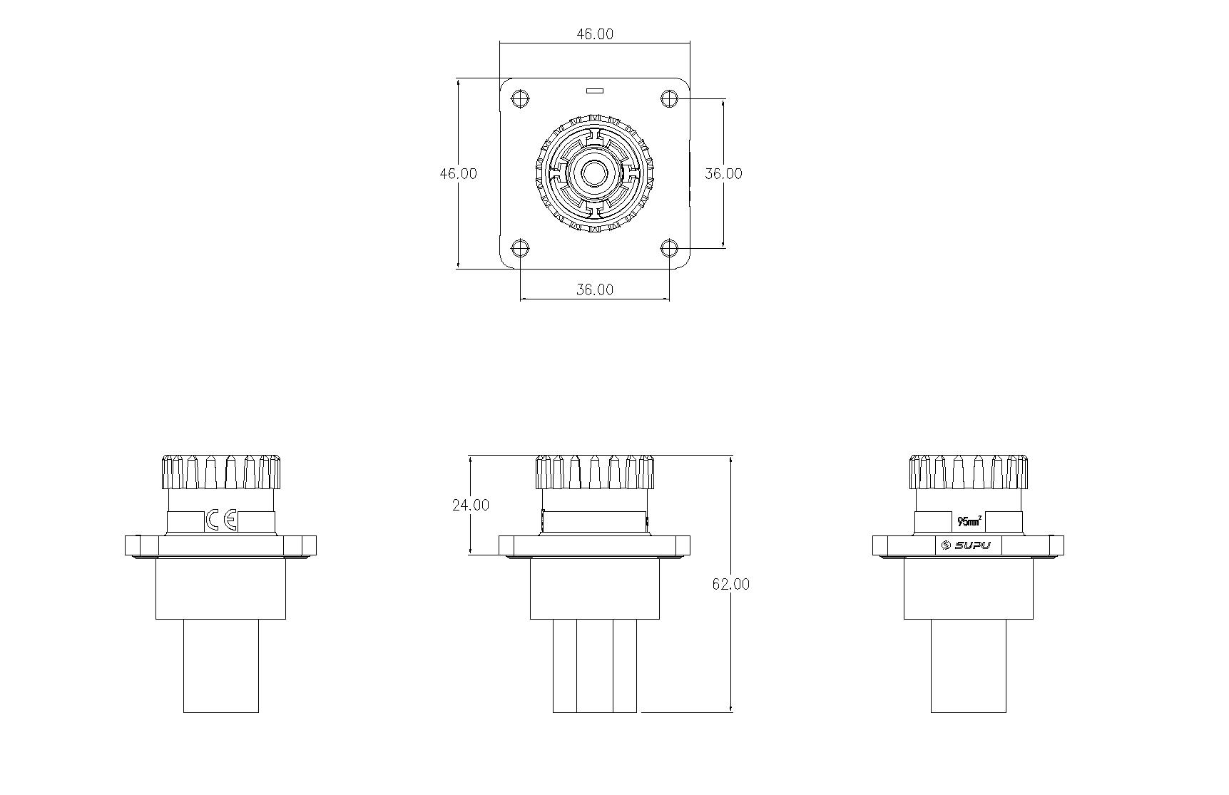 儲能連接器ESF-RS300A95BS4-速普IP67新能源儲能連接器