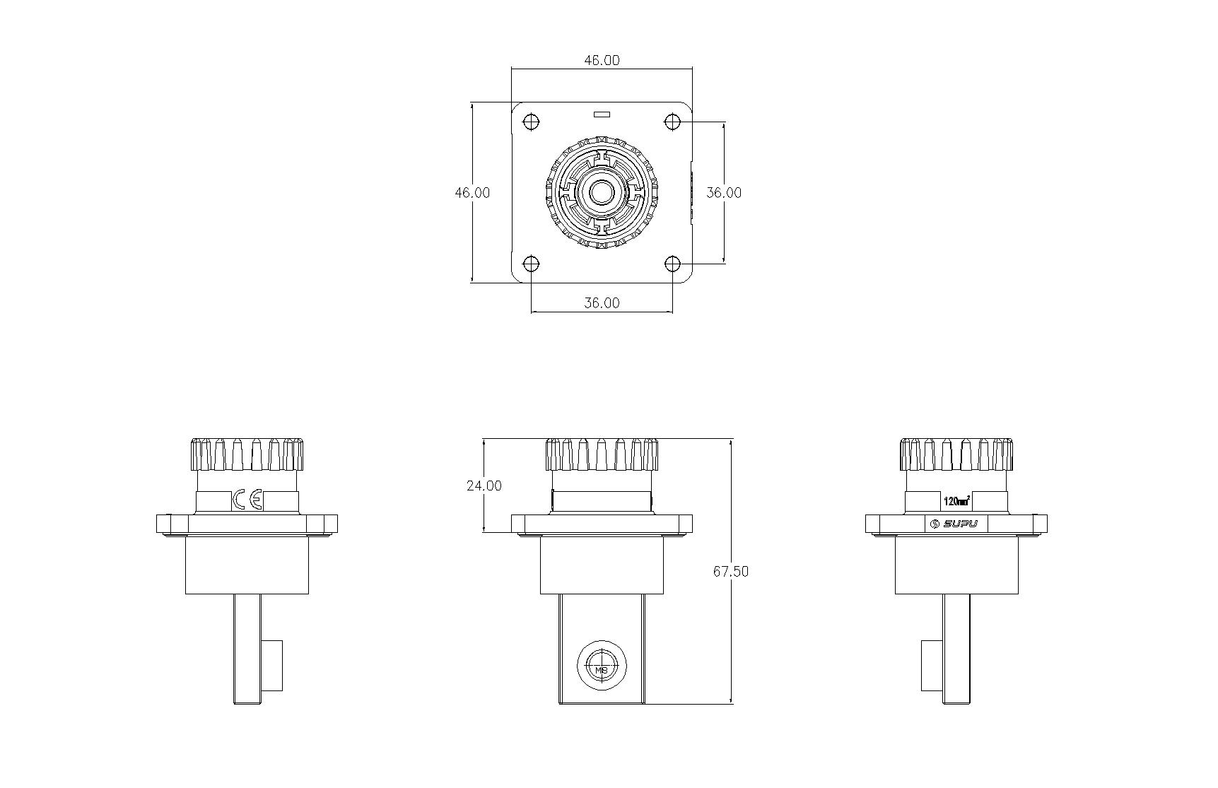 儲能連接器ESF-RS350A120BB4-速普IP67新能源儲能連接器