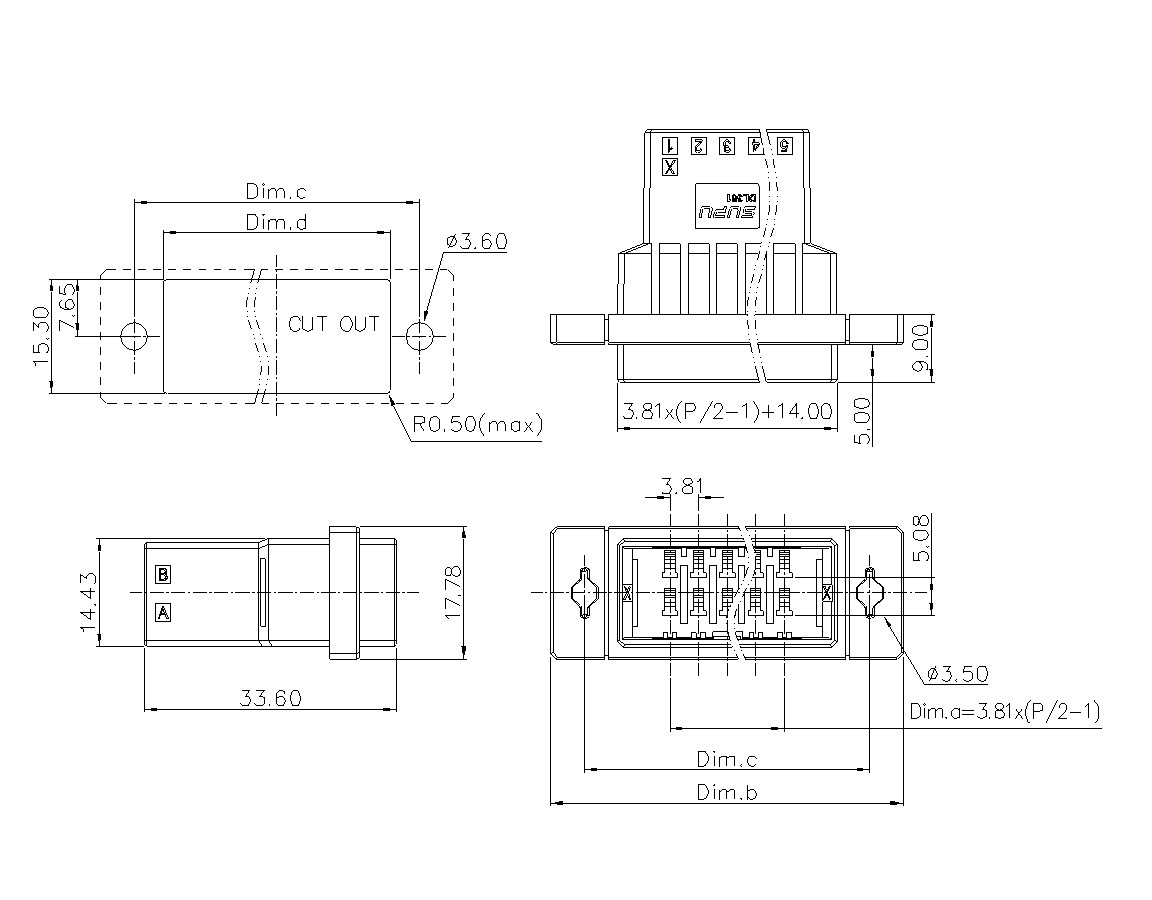 動態(tài)接插件連接器DL381H2XXF-BK-0X12(06-20)-速普電子