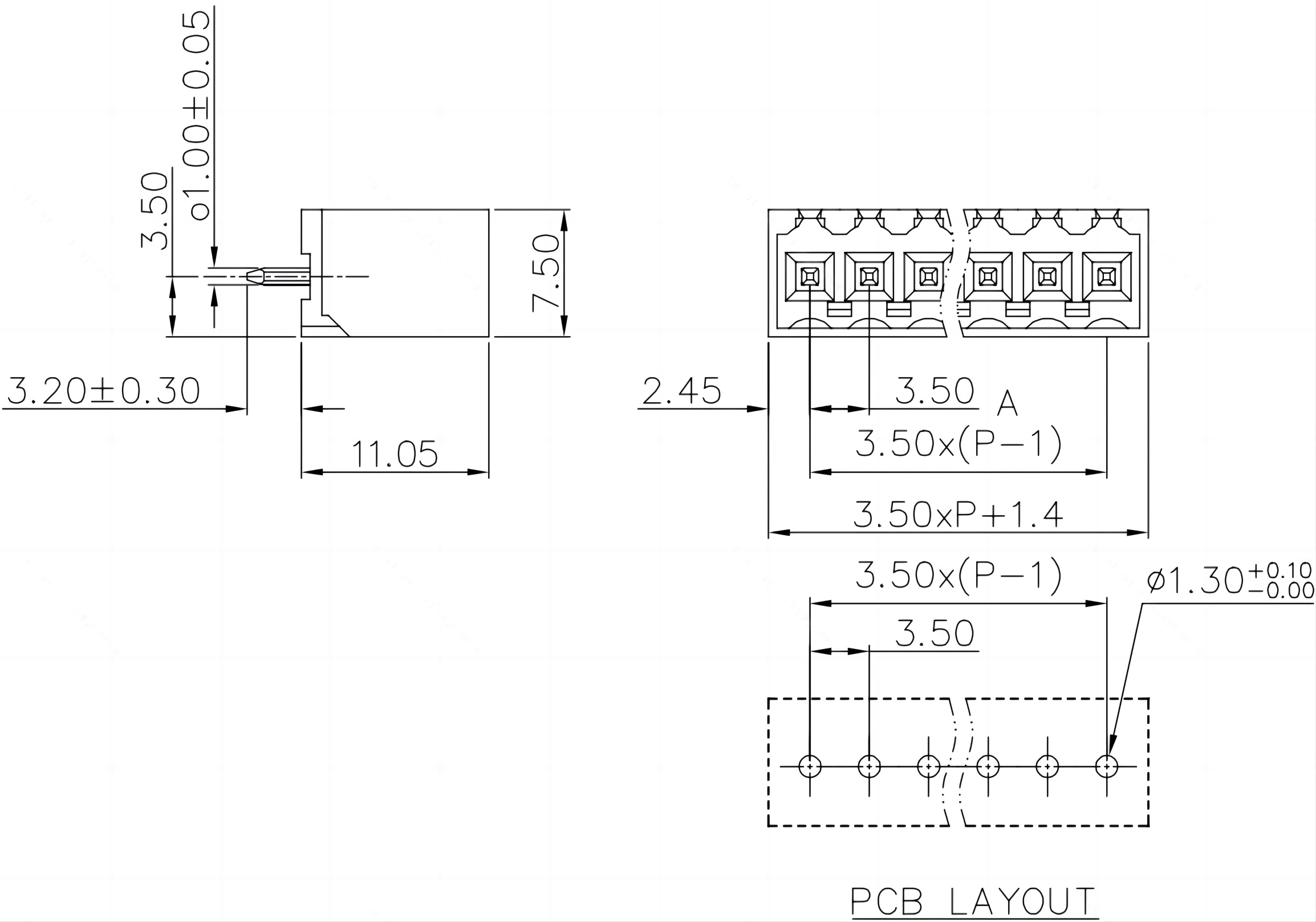 pcb連接器插座MC-PA3.5VXX-OG-WD