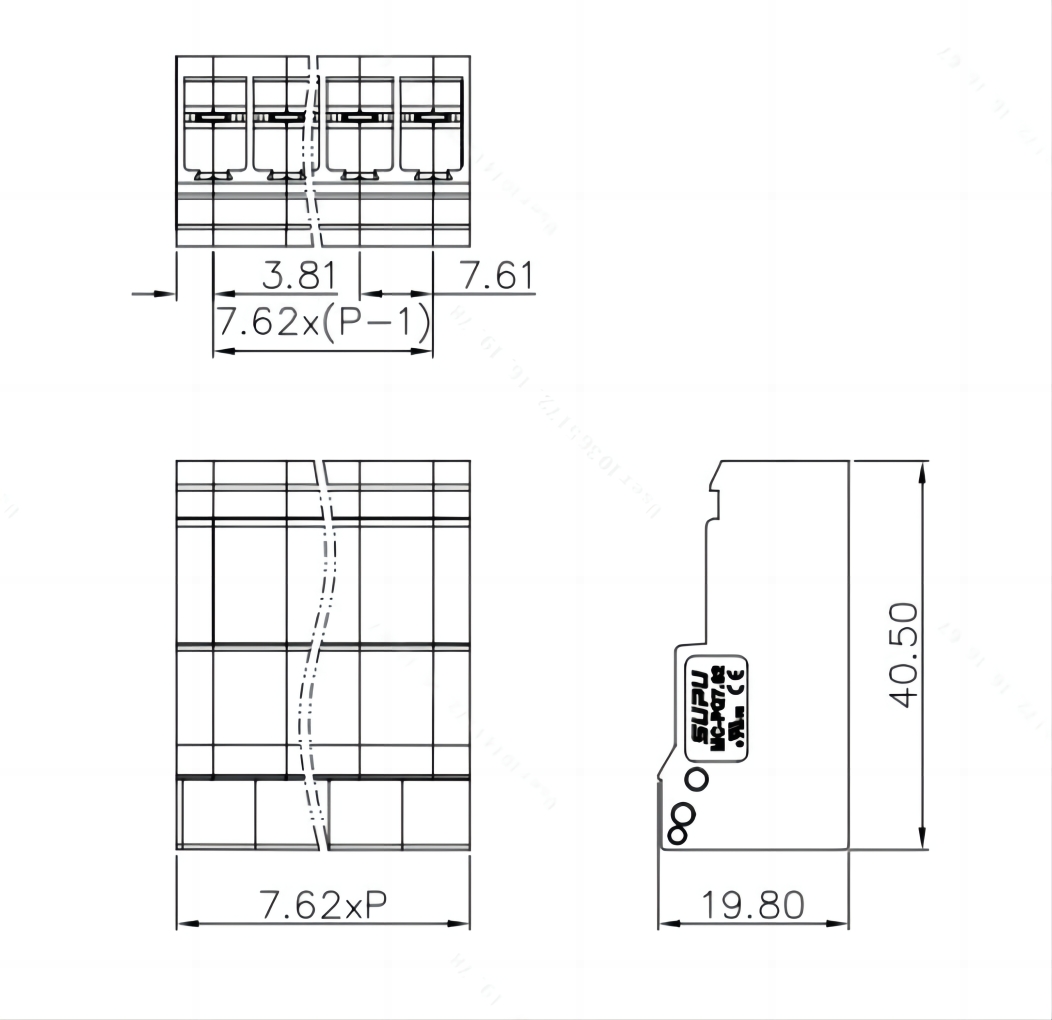 插拔式端子MC-PQ7.62HXXP-0001插座|PCB接線端子插座-速普電子