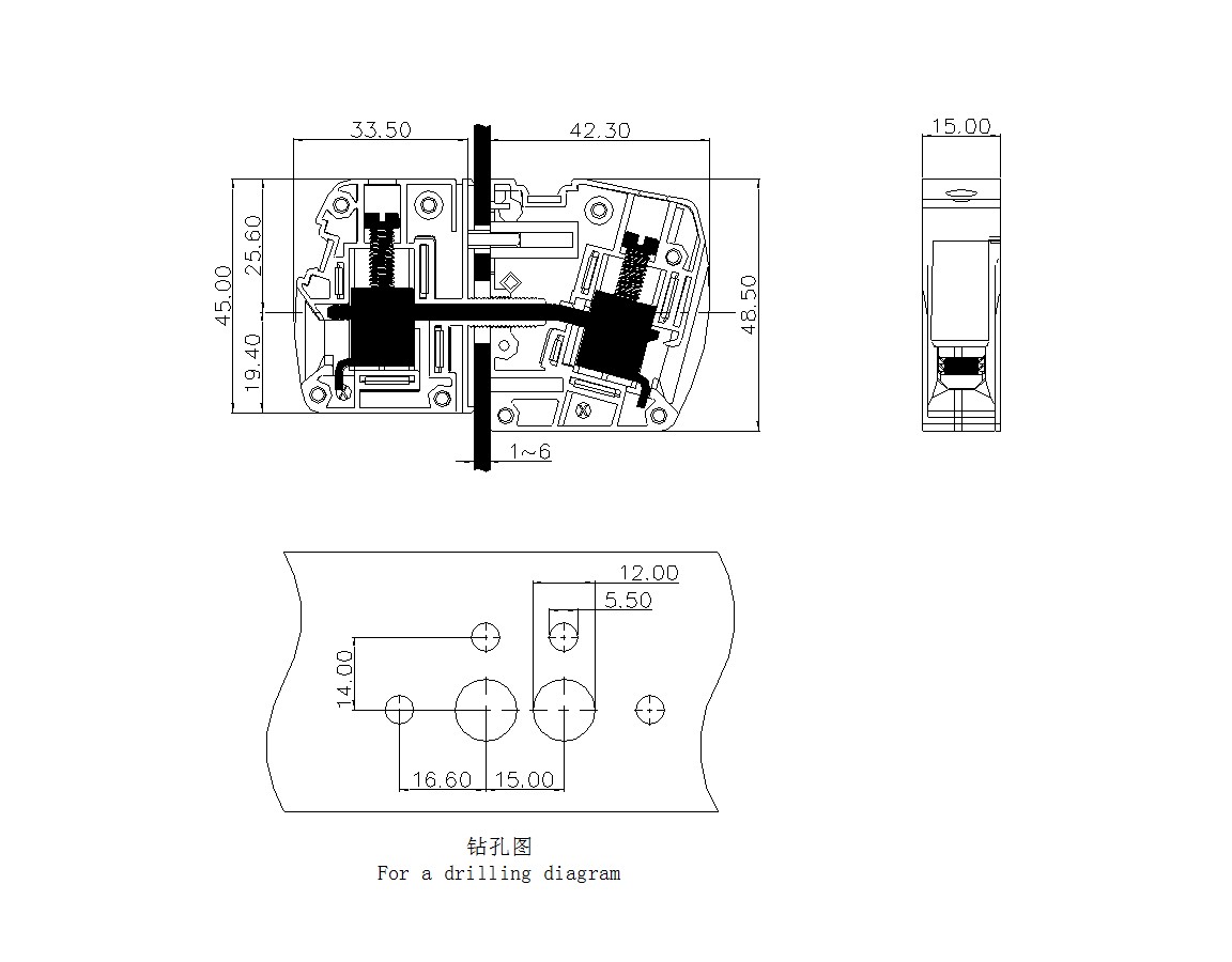 PCB穿墻接線端子SCWH25